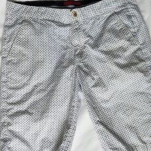 ZARA MAN MENS White BERMUDA FLAT FRONT DRESS SHORTS 30 Dogs